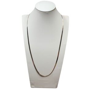 925 Sterling Silver Herringbone 24” Chain